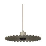 Ledvance Decor Plisse Pendelleuchte Stahl Beige | Geeignet für E27