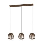 Eglo Pendelleuchte Espinal Stahl Bronze | IP20 - Geeignet für 3x E27 