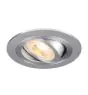 SLV New Tria 75 Spot Aluminium Grau Rund | Ausschnitt 75mm - Geeignet für 1x GU10 