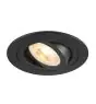 SLV New Tria 75 Spot Aluminium Schwarz Rund | Ausschnitt 75mm - Geeignet für 1x GU10 